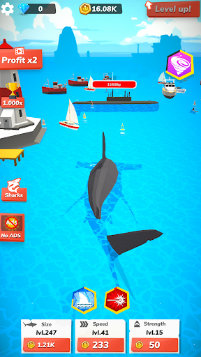 Screenshot Idle Shark World - Tycoon Game