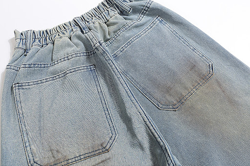 Title 2, Fashion Holes Wide Leg Jeans for Men. Comfortab...