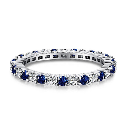 Title 7, High Carbon Diamond Sapphire Green Ring. Experi...