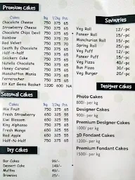 Bake For Me menu 1