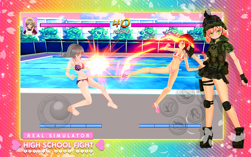 Télécharger Lycéenne vraie bataille Simulator Combat vie  APK MOD (Astuce) screenshots 6