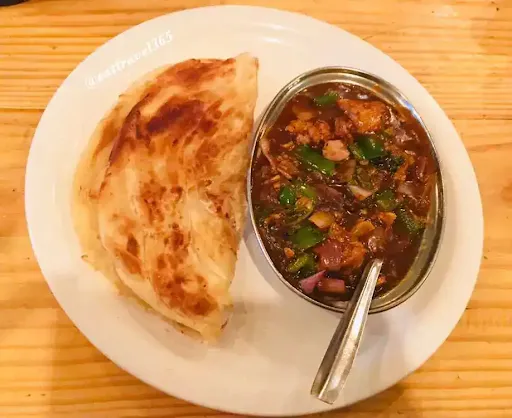 Lachha Paratha With Chilli Chicken