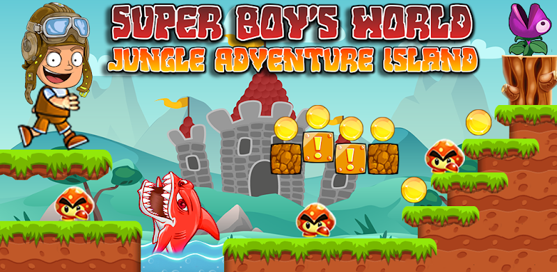 🍄Super Boy's World - Jungle Adventure Island Game