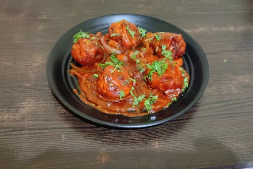 Fried Veg Gravy Momos