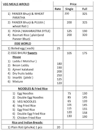 Charminar Restaurant & Tiffins menu 1