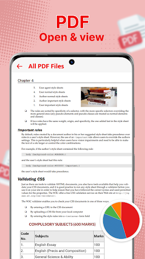 Screenshot PDF Document Reader Word Excel