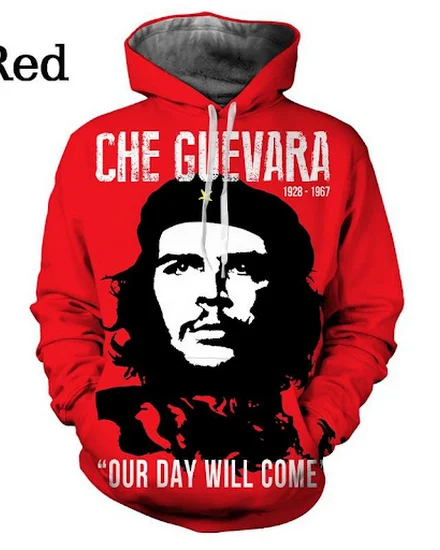 Hoodies Che Guevara Hero 3d Print Sweatshirts Men Women H... - 0