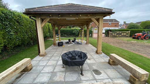 Oak Gazebo with Lighting, Heating and Power 