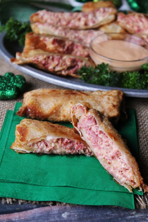 Reuben Egg Rolls