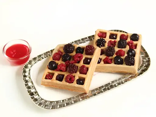 High Protein Berry Waffle