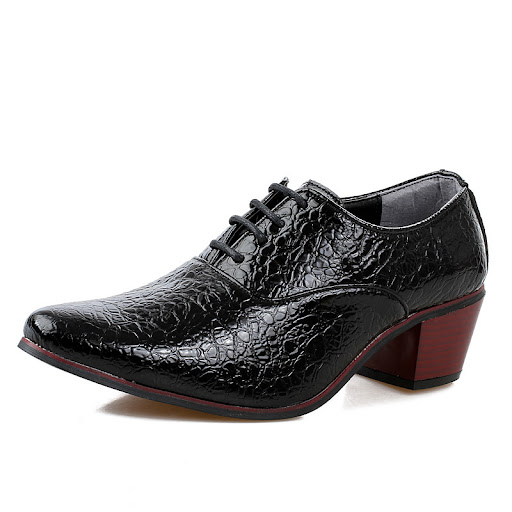 Title 4, British Fashion Shoes Men with Raised Pointy Ti...