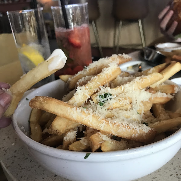 Parmesan Truffle Fries with Lemon Aioli