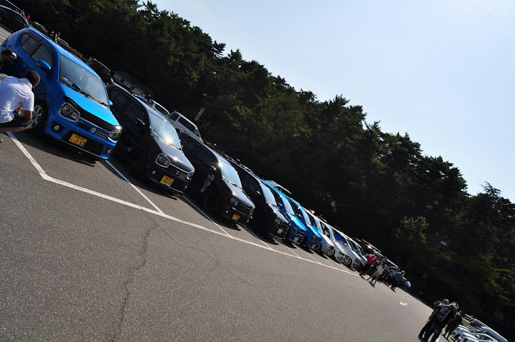 Keiの鷲羽山MT・コラボの日・お盆休みの思い出・夢のコラボ実現・アルトワークスMTお疲れ様ですに関するカスタム事例の投稿画像6枚目
