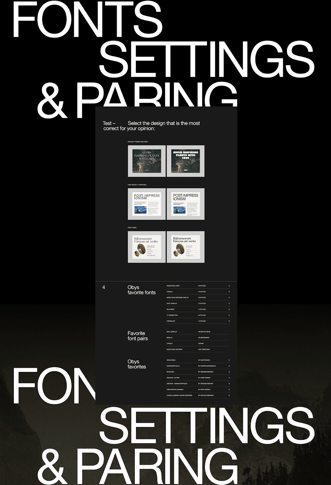 animation  black interaction minimal obys principles storytelling   swiss typography   Website