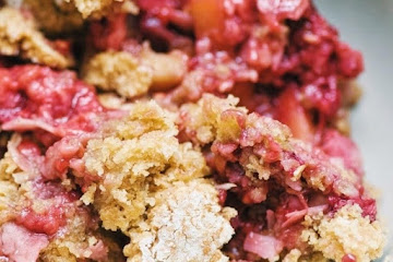 Gluten-Free Coconut Raspberry Apple Cobbler (Vegan)