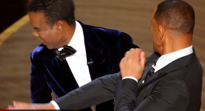 Best actor winner Will Smith took offence at a joke by presenter Chris Rock.