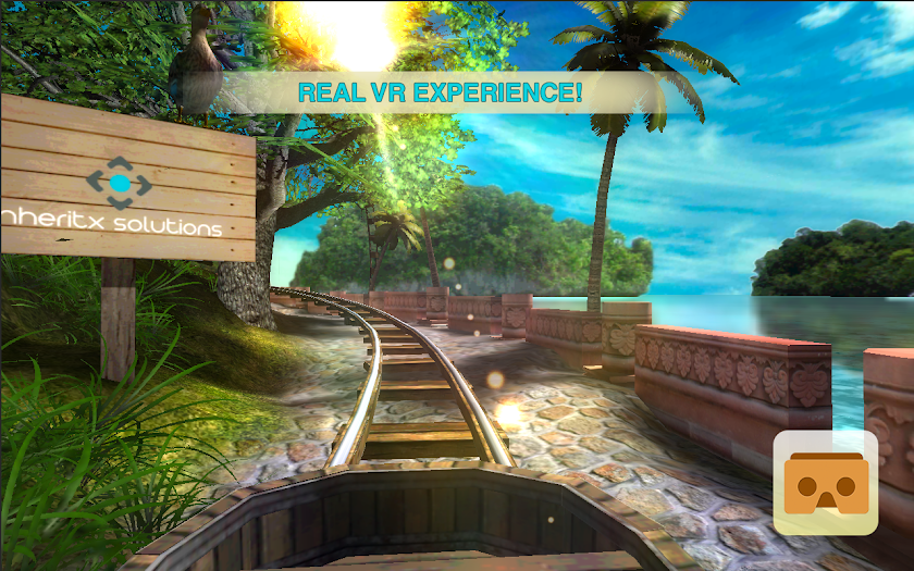 VR Roller Coaster Screen 1