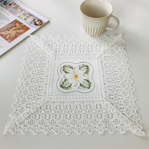 Title 3, Easter Lace Tablecloth Daisy Lace Tea Table Clo...