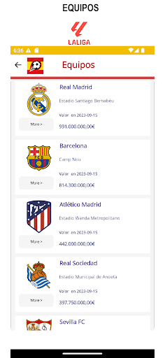 Screenshot La Liga España