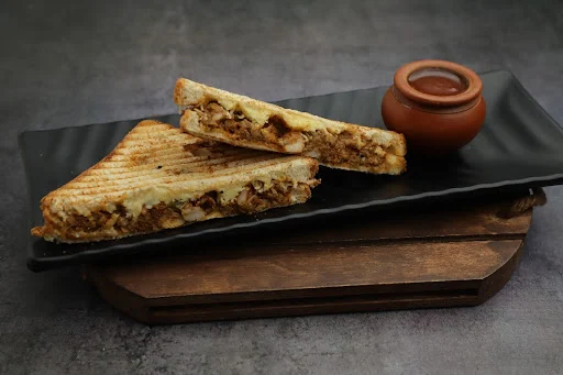 Grilled Punjabi Chicken Cheese Double Decker Sandwich