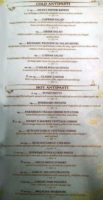 Spaghetti Kitchen menu 