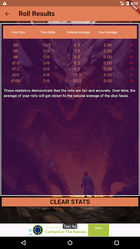 Screenshot RPG Dice Roller
