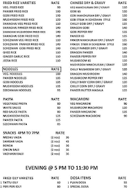 Radhas Bhavan menu 3