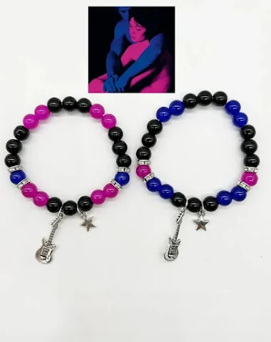 Bracelets Magnétiques Cœur Perlés, - 3