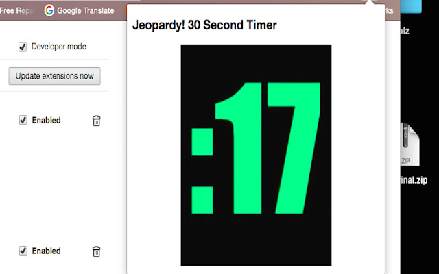 Jeopardy 30 Second Timer