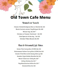 Old Town Cafe menu 6