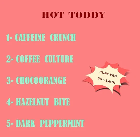 Hot Toddy menu 