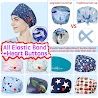 Dây Thun + Nút Trái Tim Surgical Cap Nurse Doctor Scrub Cap Mũ Phẫu Thuật Mũ Bác Sĩ Y Tá Bác Sĩ Gây Mê Bác Sĩ Nha Khoa Phòng Phẫu Thuật Chỉnh Hình Thẩm Mỹ Viện Nắp Khóa Có Thể Điều Chỉnh Adjustable Buckle Cap