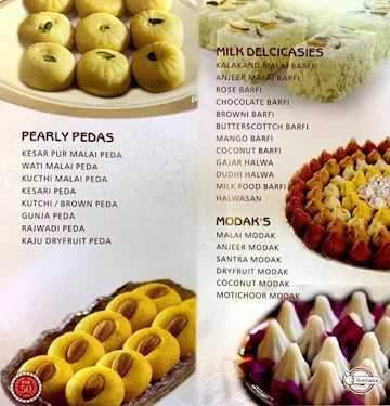 Morbiwala Sweet Mart, Bhakti Park menu 