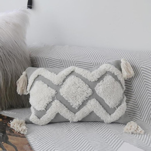 Title 2, Frien Cushion Shell Canvas Throw Pillow Tufted ...