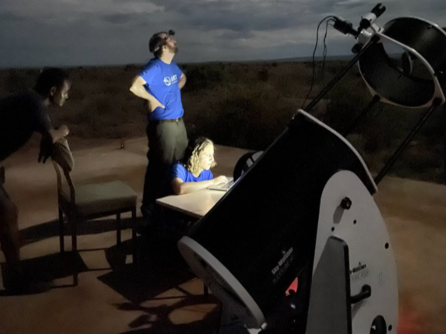 Astronomers of the DART – OPTiK team in Kenya at the Turkana Basin Institute working at the TBI base in Ileret.