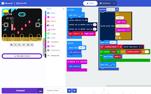 ChatGPT with Microbit