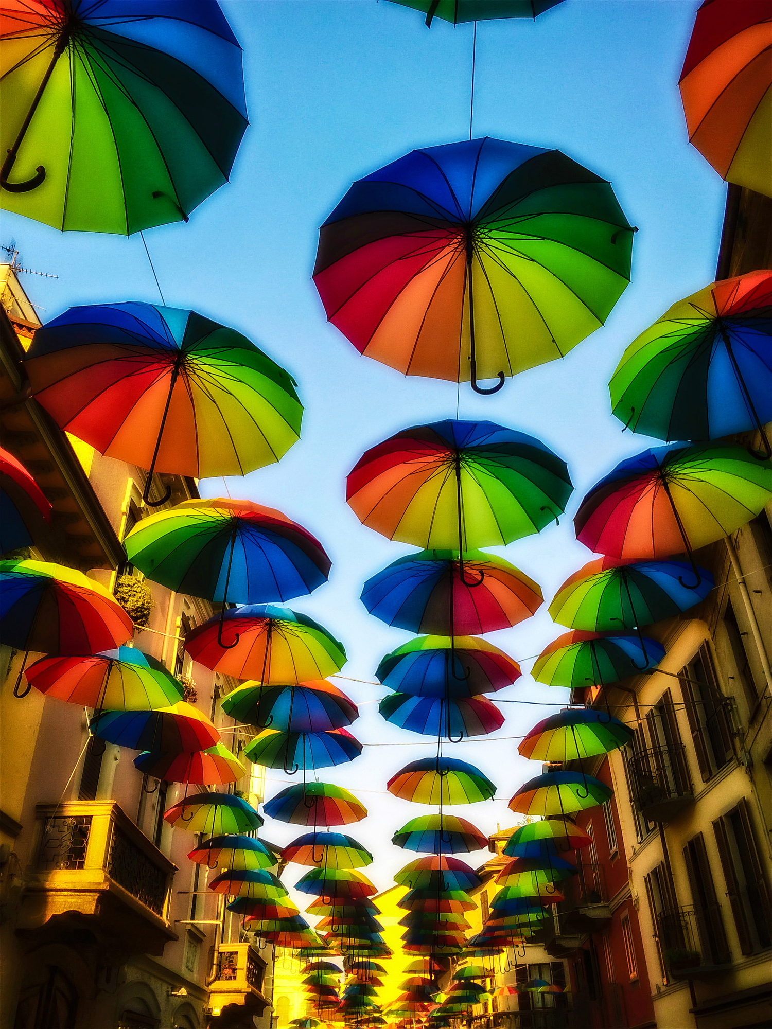 Arcobaleno di ombrelli di Cenati Gino