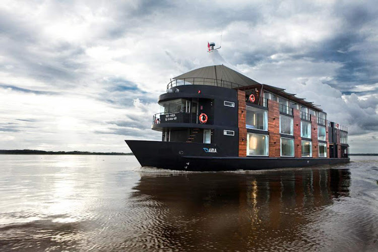 Aria's 11-day cruises of the northern Amazon River includes guided tours of Lima, the Peruvian capital, and of the renowned Incan treasure Machu Picchu.