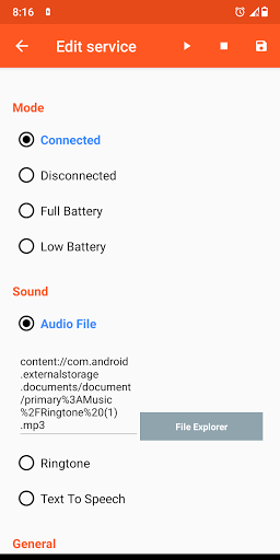 Screenshot Battery Sound Notification