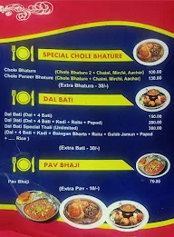 Sharma's Chole Bhature & Dal Bhati menu 2