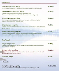 Koshur Aroma menu 1