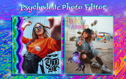 Trippy Photo Editor ? Glitch Vaporwave Stickers