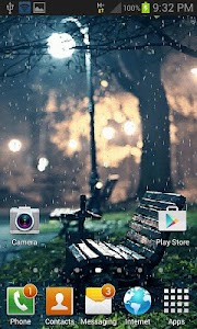 Rainy Garden Live Wallpaper screenshot 1