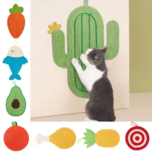 Cat Scratching Board Cat Scratcher Toy Sisal Rope Kitten Scratch Board Cats Scratching Toys Protecting Furniture Claw Sc