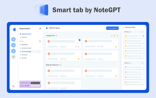 Smart Tab by NoteGPT - AI 智能标签知识管理器