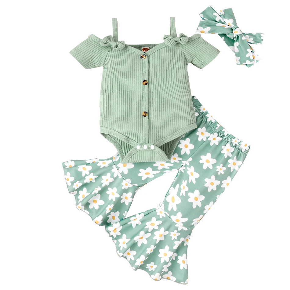 Effen sling off-shoulder top met bloemen flared broek, een stijlvolle set voor dames, perfect voor een trendy look en comfortabel draagplezier.