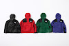 supreme the north face leather mountain parka black