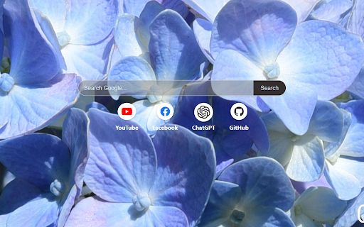 Blue Petals Background