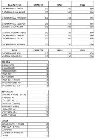 Bengali Chicken Corner menu 2