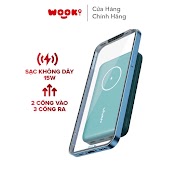 [Mã Elmall5 Giảm 5% Đơn 300K] Pin Dự Phòng Không Dây Từ Tính 10000 Mah Vivan Vpb - W12 Output Chuẩn Qc3.0 Pd